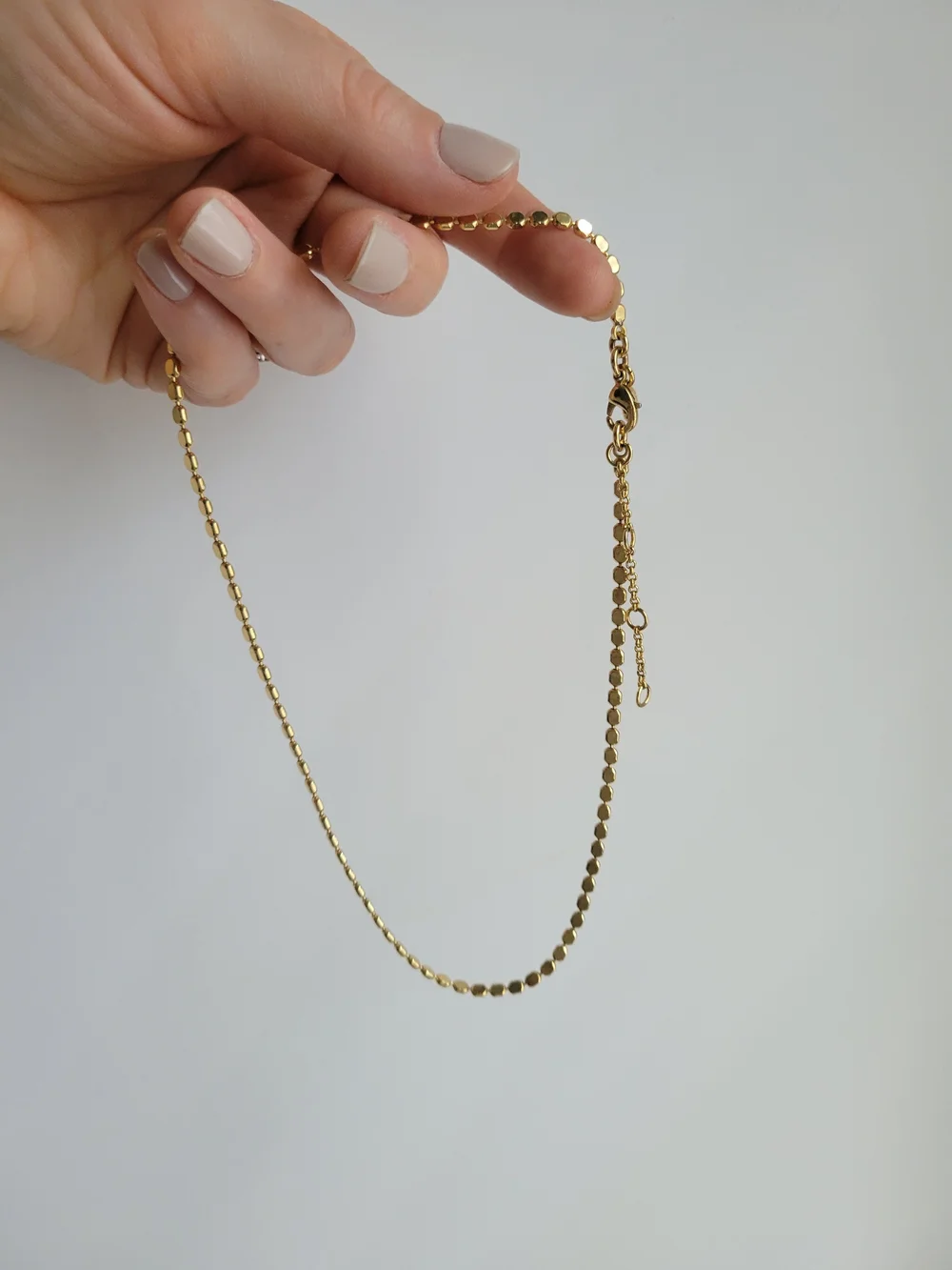 J Crew Gold Dot Chain Set Necklace & Bracelet - Picture 6 of 9